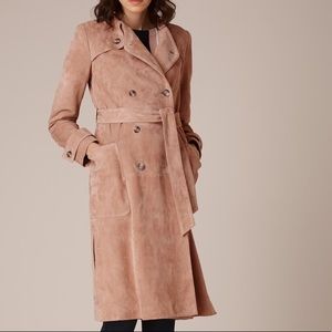 💋⭐️ LK Bennett RIA suede trench - blush